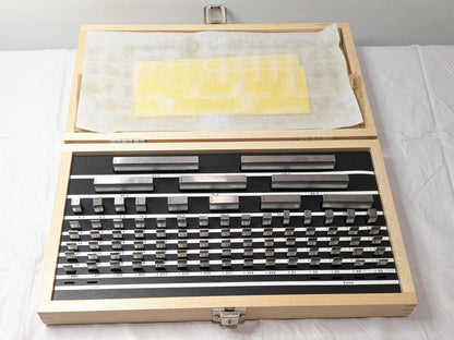 Starrett Webber 88 Pcs Gage Block Set Rectangular Steel Metric Grade 0 RS88.MA1