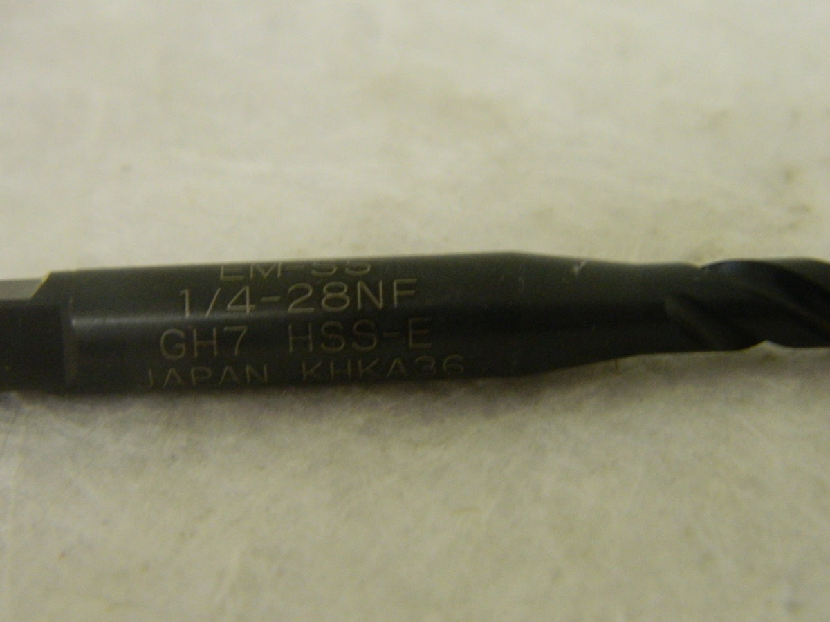 Greenfield Vanadium HSS Spiral Flute Tap 1/4"-28 UNF H7 3FL Oxide #84674