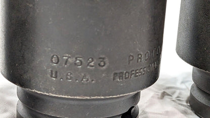 PROTO 5 Piece Socket Set J73104 INCOMPLETE