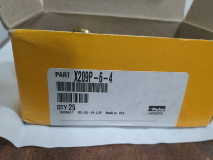 PARKER 25pc Industrial Pipe Bushing 1/4"Female Thread MNPTFxFNPTF 209P-6-4