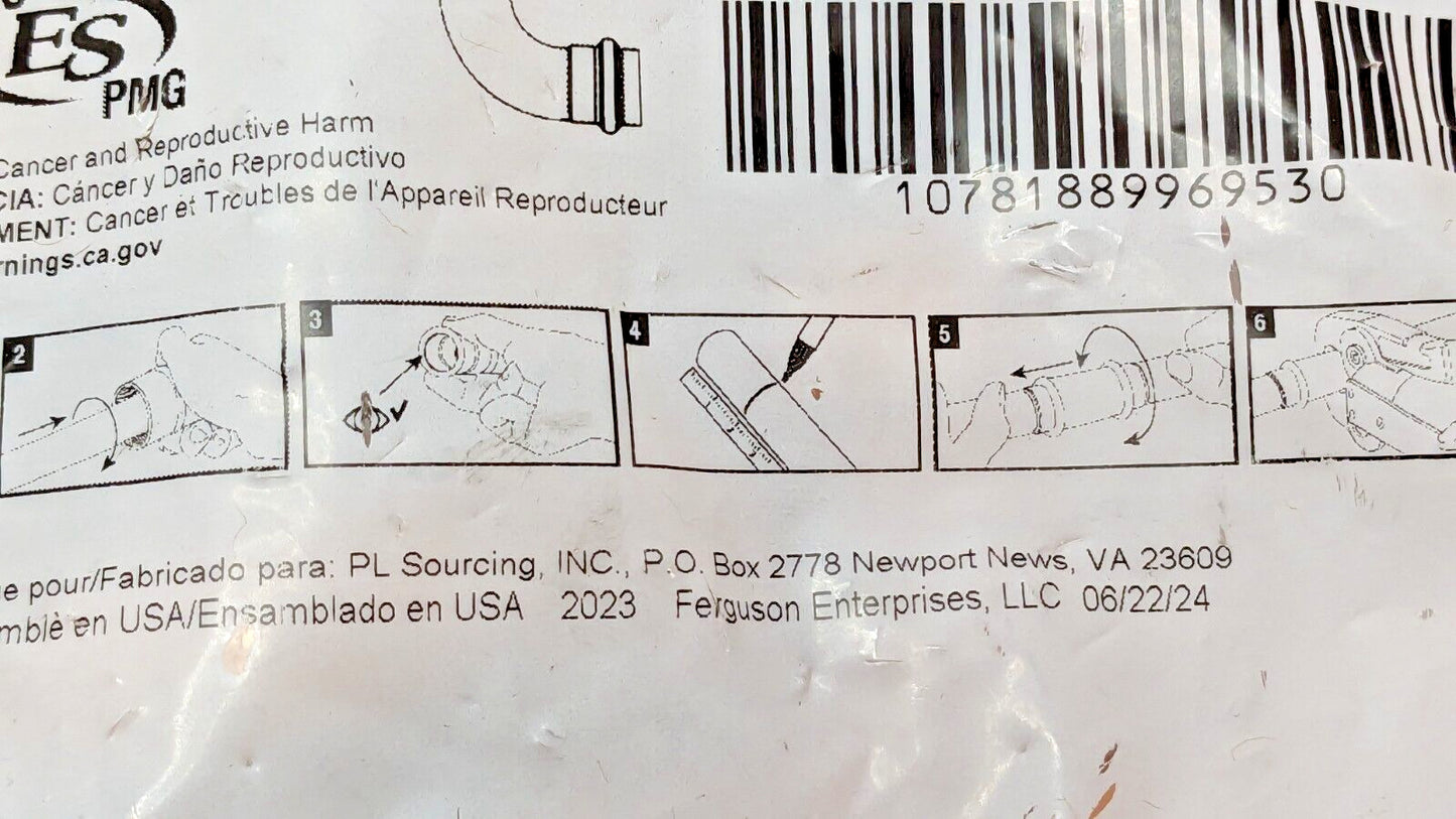 10 PACK PROFLO 1/2" Copper Press Short Radius 90° Elbows PFXPP9D