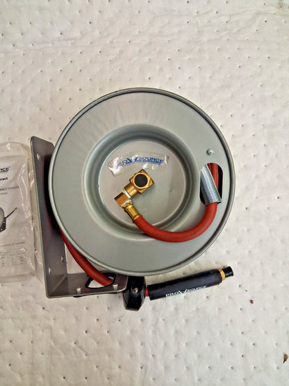Pro-Source Spring Retractable Hose Reel with Hose 3/8" ID Hose x 20ft 2857532025