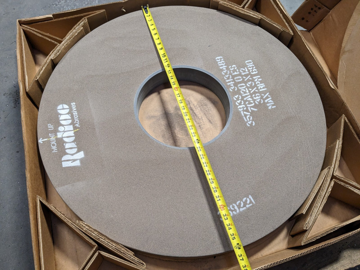 Radiac Surface Grinding Wheel 36" Diameter 3" Thick 690 RPM Max. 120 G
