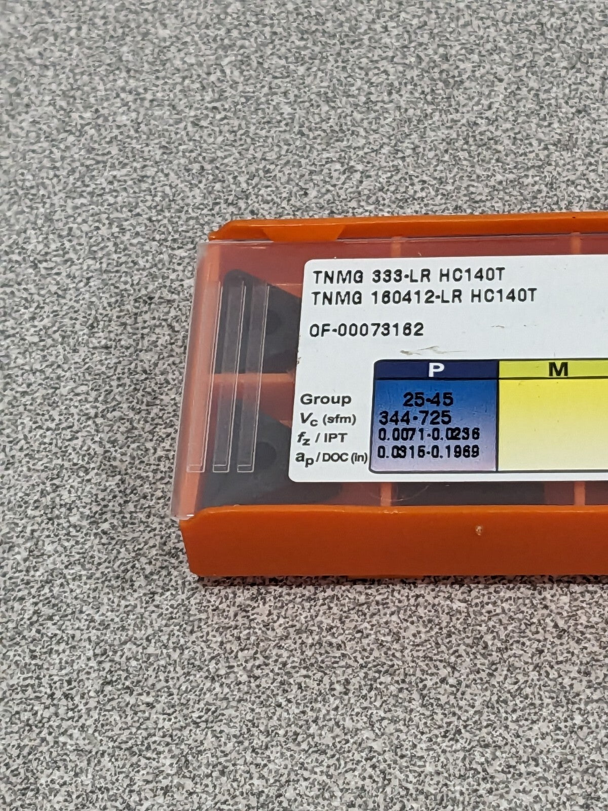 HERTEL Turning Insert: TNMG 333LR HC140T, Solid Carbide Qty 10 1002214