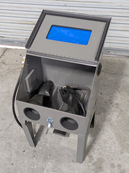 Econoline Mini Benchtop Blast Cabinet 18" x 16" x 16" Workspace SCRATCH N DENT