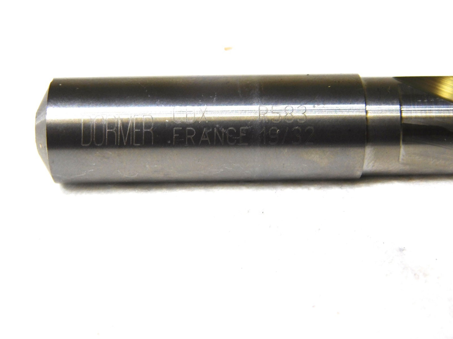 Dormer Carbide CDX-AL Drill 19/32 Dia Oil Feed Step Shank 5-1/8 OAL 026380
