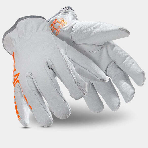 Mechanic's Style Leather Safety Work Gloves Chrome SLT Series Qty 5 SZ L 40