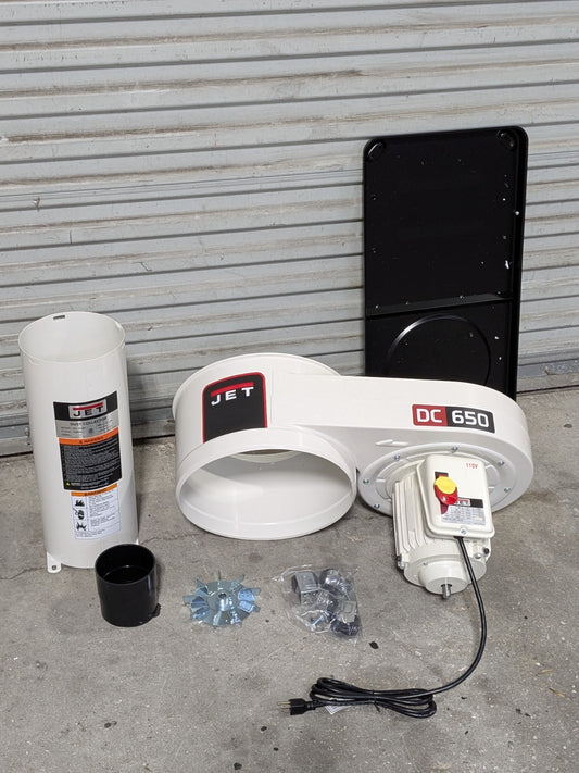 Jet Vortex Cone Portable Dust Collector w/ Bag Filter 650 CFM 1 HP 115v DC-650M