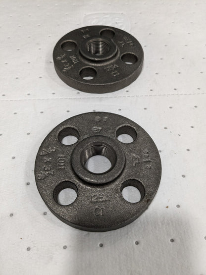 Iron Threaded Pipe Flange 3/4" Pipe, 3-7/8" OD, 5/8" Hub Length Q