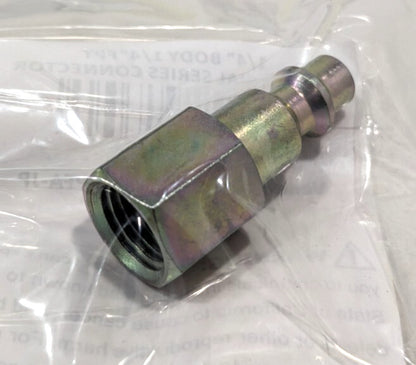 Pneumatic Hose Male Connector  1/4" FNPT x 1/4" Body 80219561