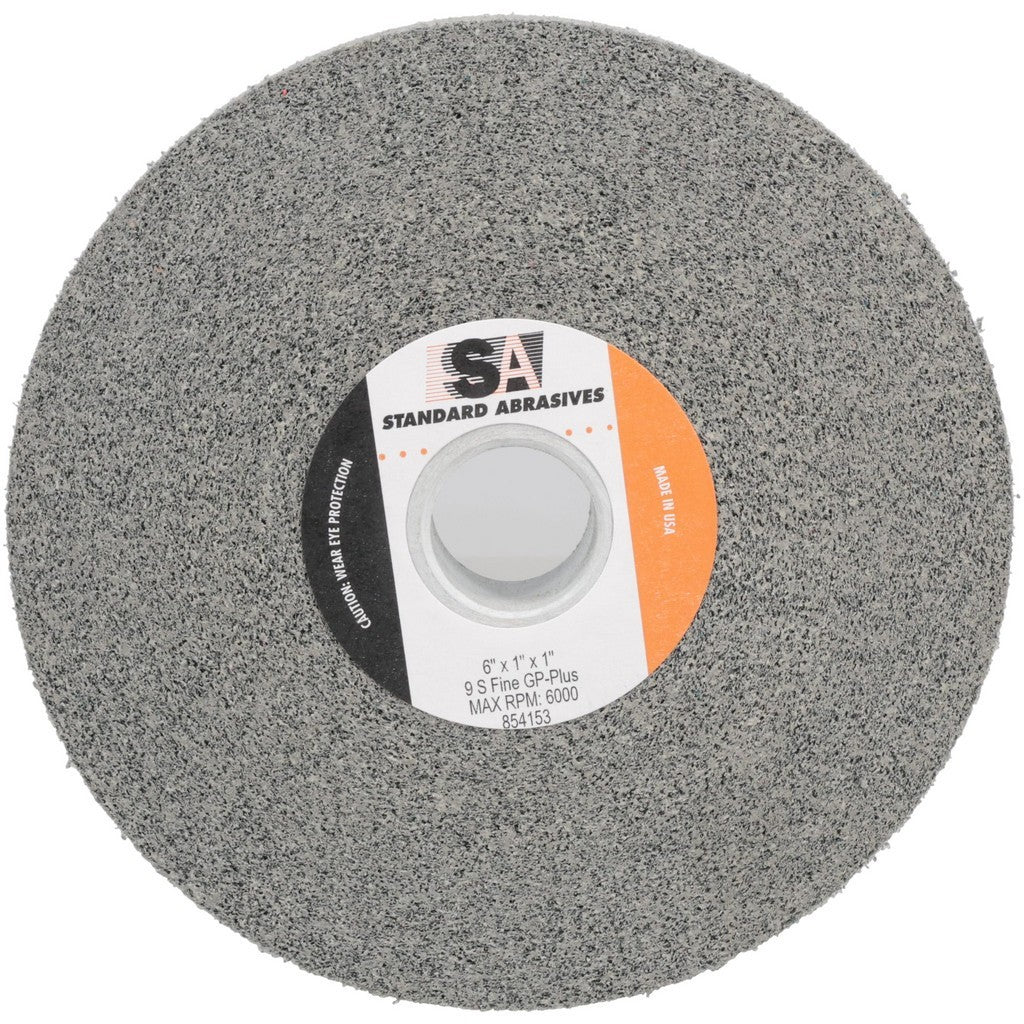 Standard Abrasives Deburring Wheel 6" Dia 1" Face Width, 1" Hole 854153