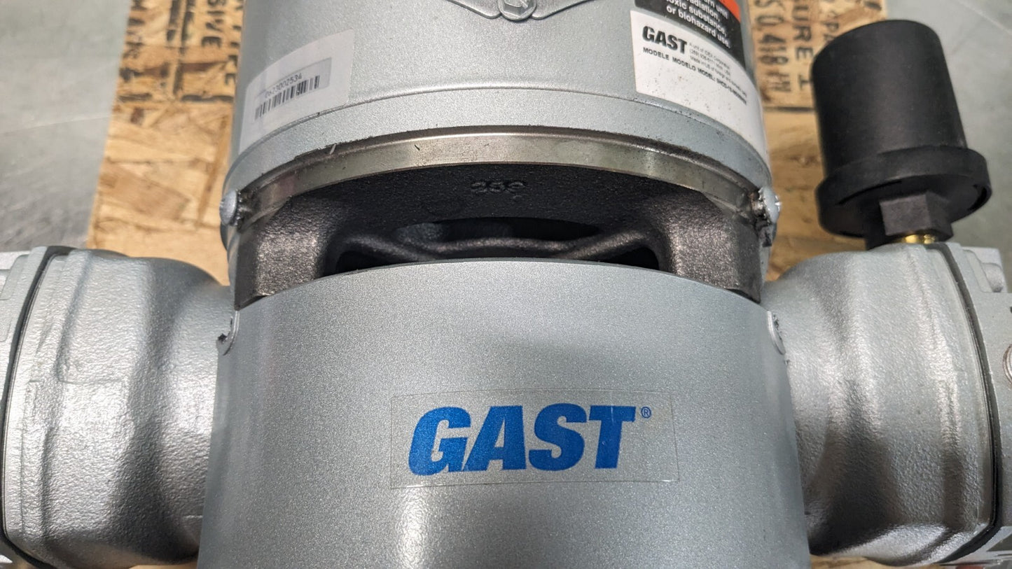 Gast Piston Compressor Pump 1/3 HP 2.4 CFM 100 PSI Max. 12 VDC Parts / Repair