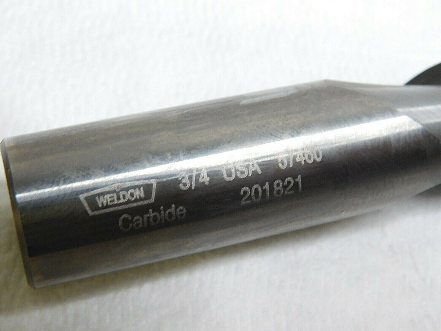 Weldon Carbide Roughing/Finishing Square End Mill 3/4"D x 4" OAL 2FL 5