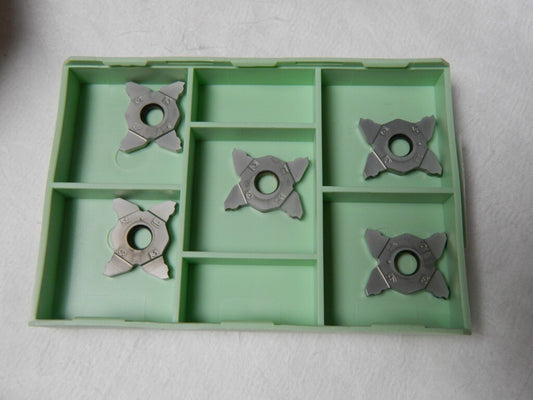 WALTER Indexable Grooving Insert: Neutral 0.0940 in Max. Grooving WD QTY 5