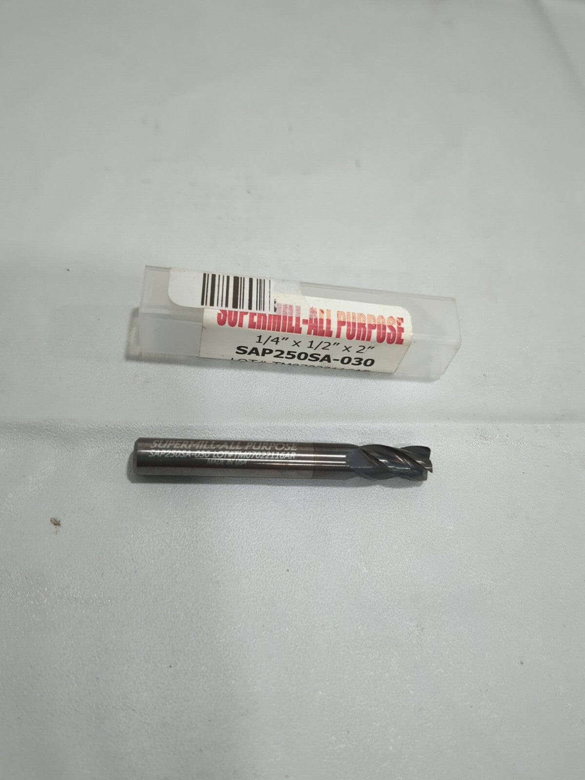 SUPERMILL Corner Radius End Mill: 1/4" Dia SOLID carbide SAP250SA-030