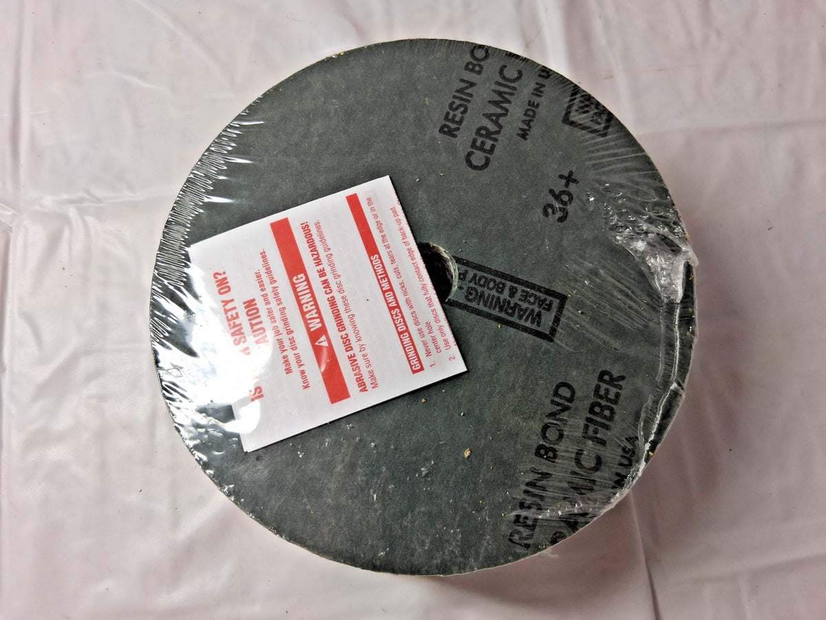 Norton Ceramin Alumina Fiber Discs QTY25 7" Disc Dia 36 Grit 66254427992