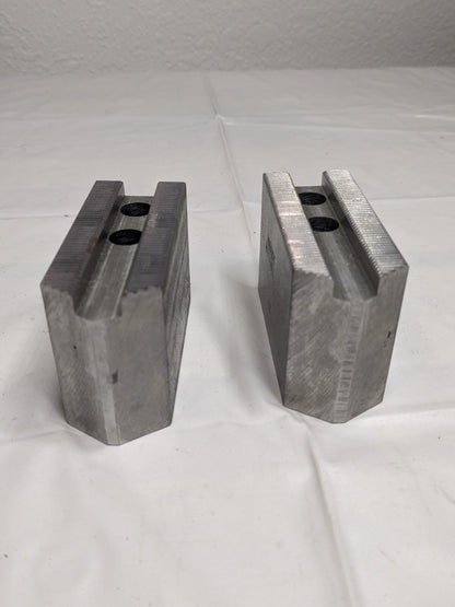 Abbott Soft Lathe Chuck Jaw: Serrated 1-1/4 OAW, 2 OAH, 3 OAL Qty 2 KTT6S1