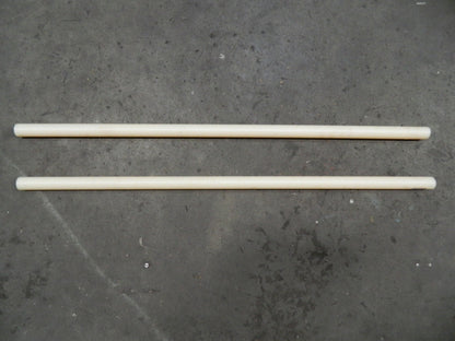 Quadrant Engineering Acetal Plastic Rods 2 Pack 4' Long 1-1/2" Diam 63