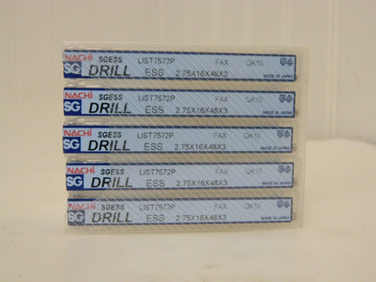 Nachi SGESS Drill List7572P 1.75x16x48x3 Qty 10 0575513