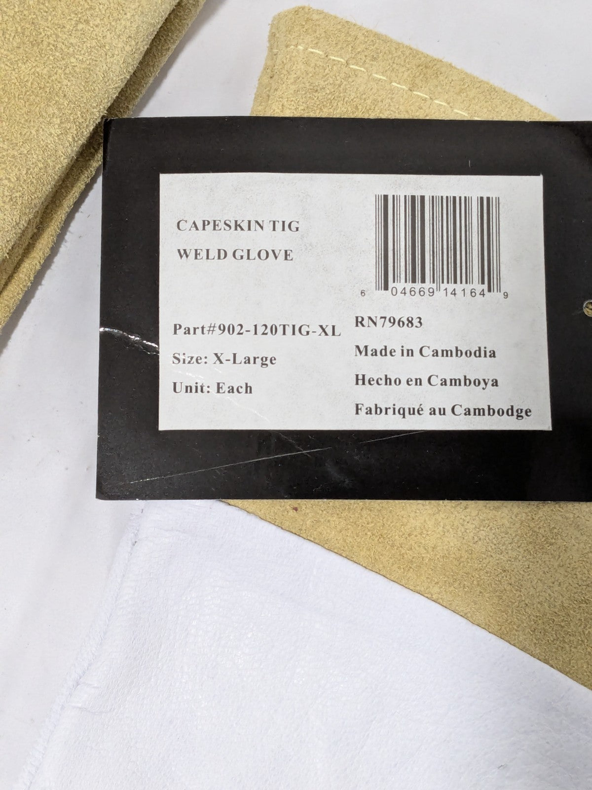 Anchor Capeskin Welding Gloves, X-Large, 4" Gauntlet Qty 2 Pairs 902-120TIG-XL