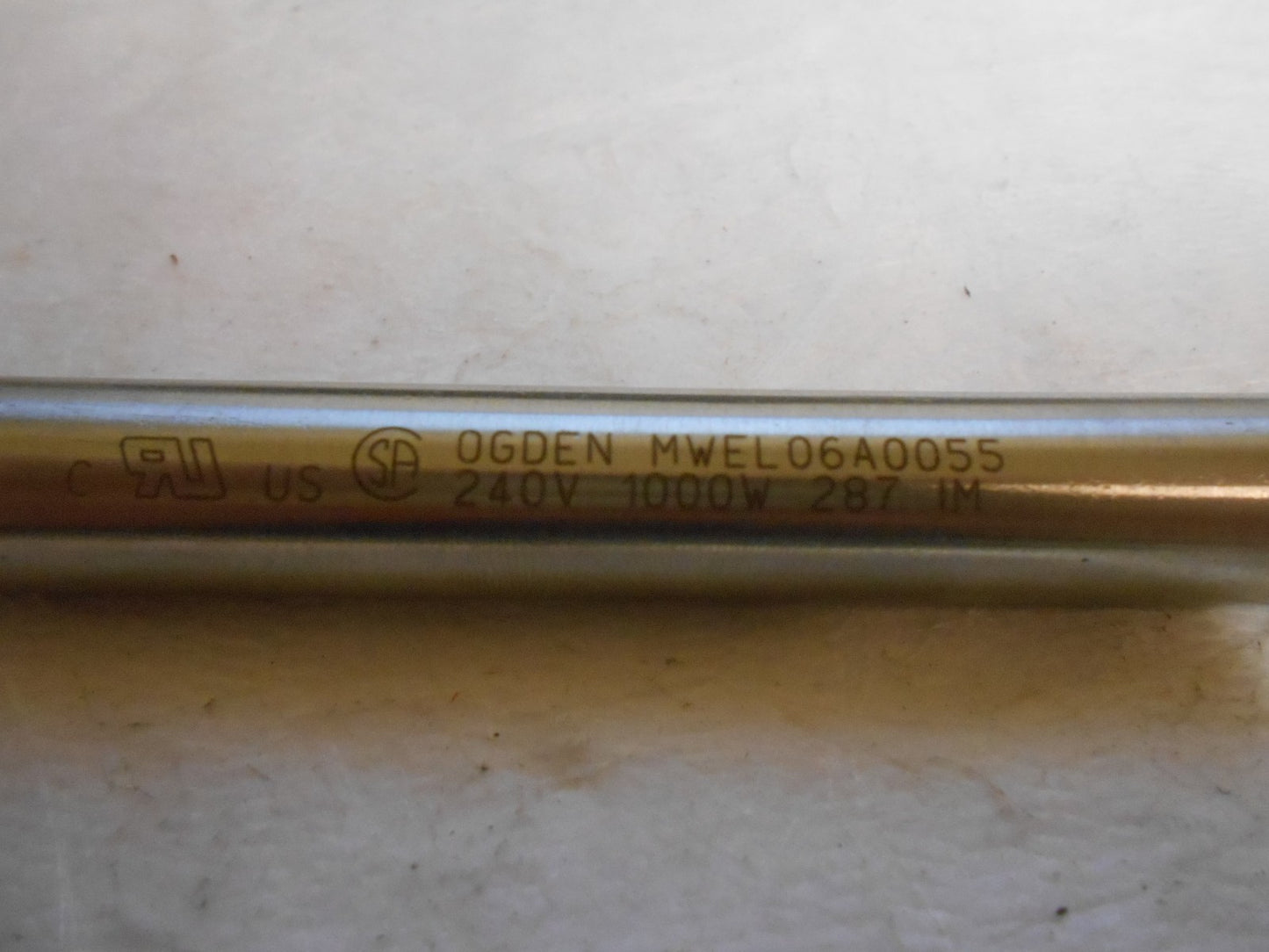 Ogden High Density Cartridge Heater 5/8" Diameter x 6" Length MWEL06A0