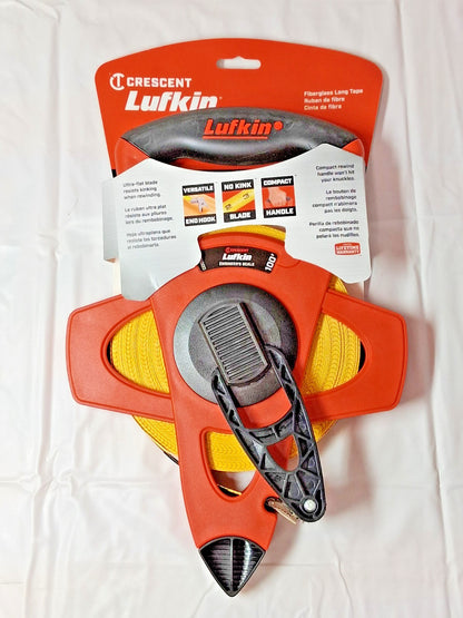 Lufkin Fiberglass Long Tape Engineer's Scale 100 ft QTY 2 FE100D