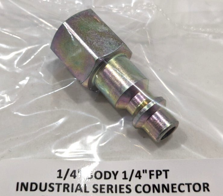 Pneumatic Hose Male Connector  1/4" FNPT x 1/4" Body 80219561