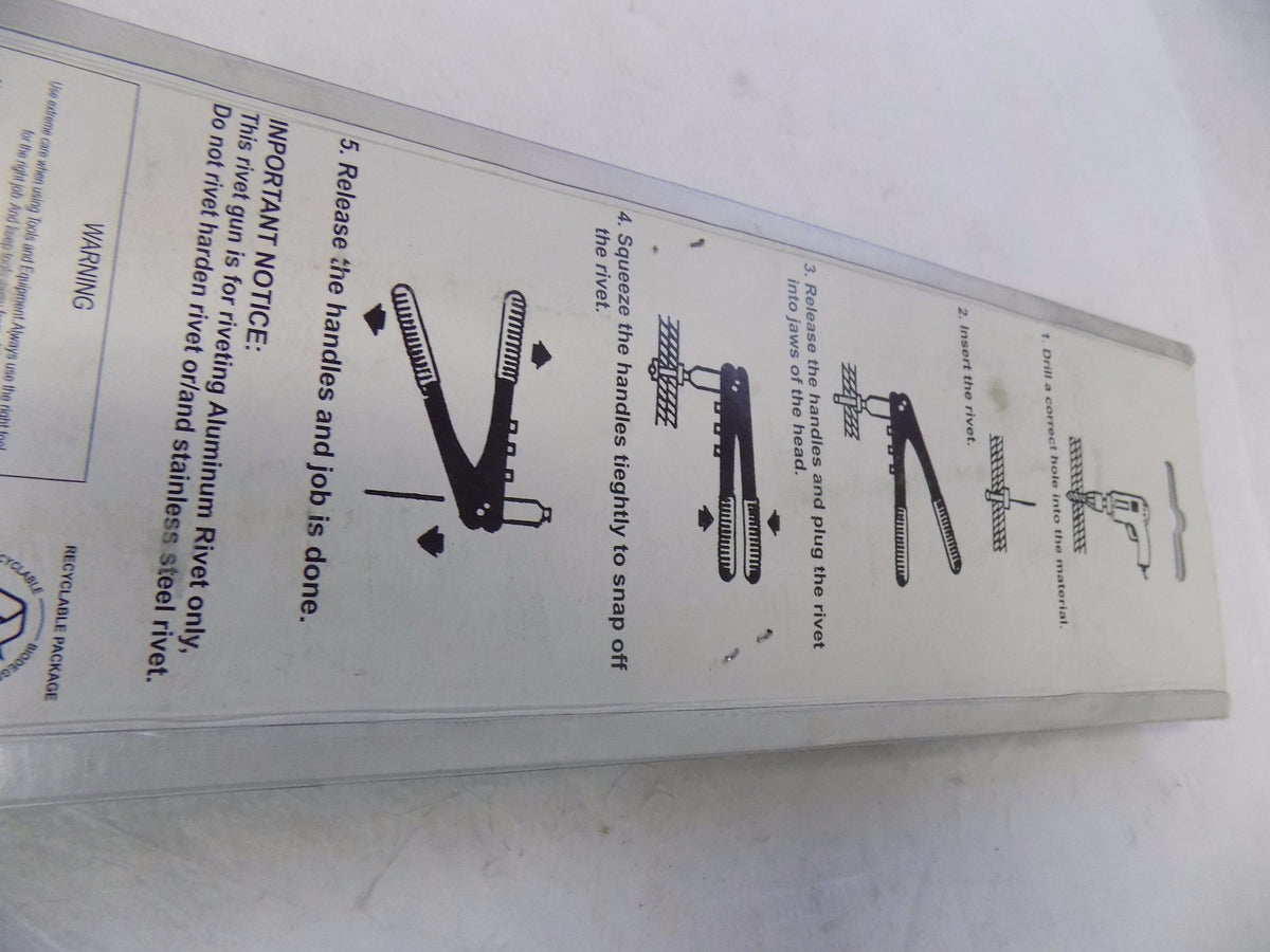 Wisdom Tools Right Angle1 Way Hand Riveter 3/32" -1/4" Capacity 9.5&qu