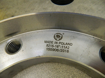 BISON  Lathe Chuck Adapter Back Plate: 16″ Chuck, for Self-Centering Chucks