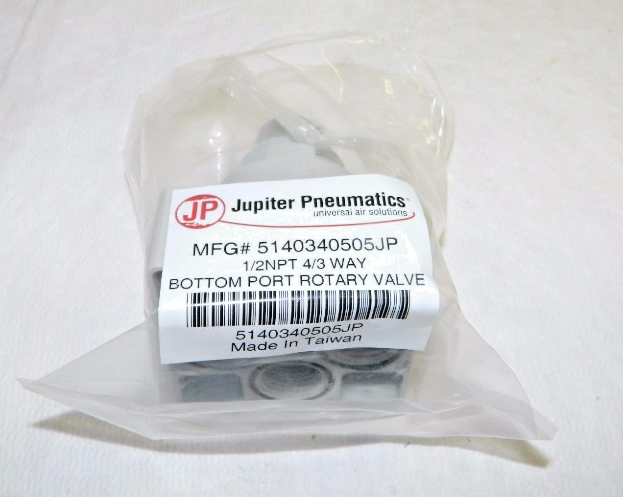 Jupiter Pneumatics Bottom Port Rotary Valve 1/2" NPT 4/3 Way 5140340505JP