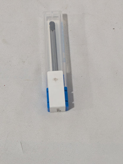 Mitsubishi Ball End Mill: 4.00 mm Dia, 4.00 mm LOC, 2 FL, Solid Carbide 10568019