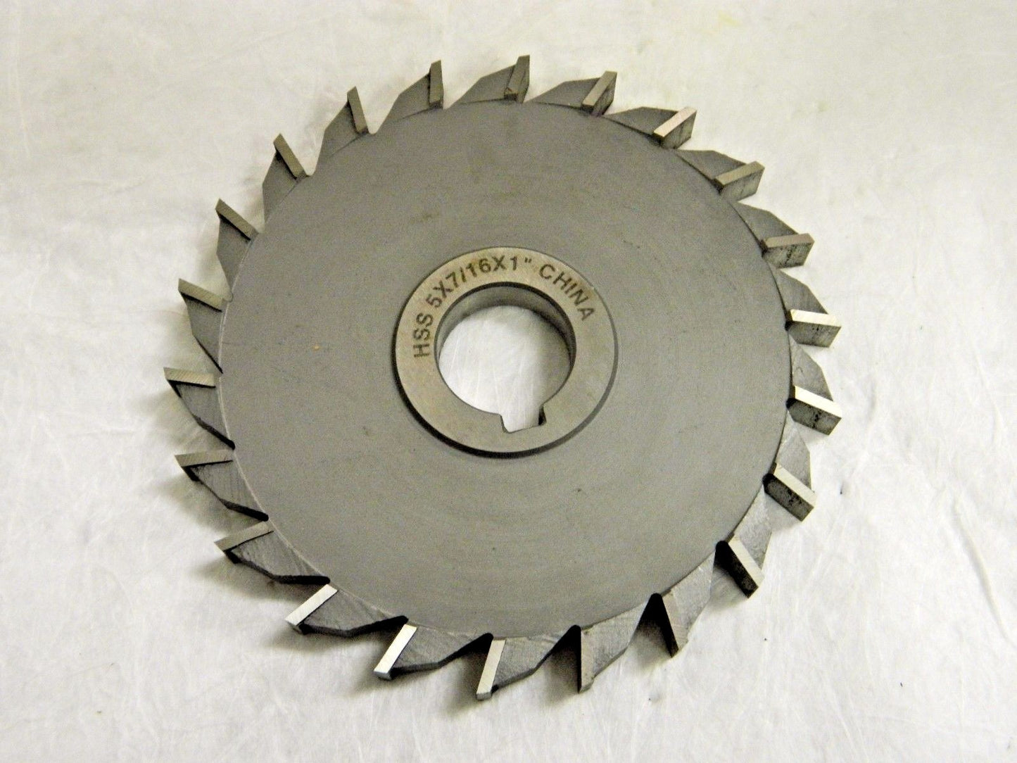 Side Milling Cutter HSS Straight Tooth5" x 7/16" x 1" 22T 0301528