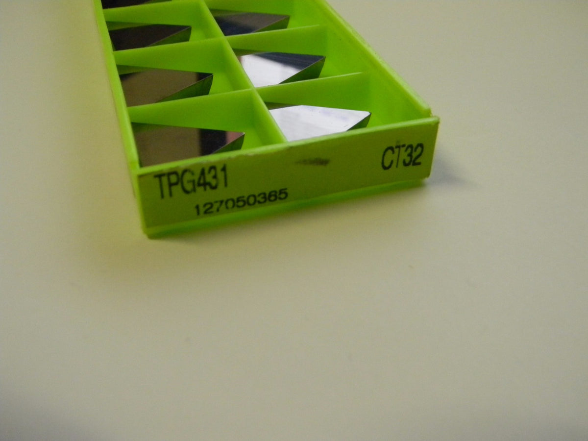 Korea Tungsten Tpg 431 Ct32 127050365 Carbide Inserts, Qty. 10