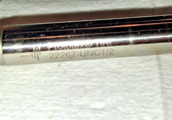 WALTER Spiral Point Tap 1/2"-13 UNC H5/H6 4 FL Plug Chamfer HSS 22267-UNC1/2