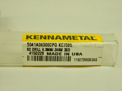 KENNAMETAL SC Screw Machine Length Drill Bit: 0.248" Dia, 140 ° 4150229