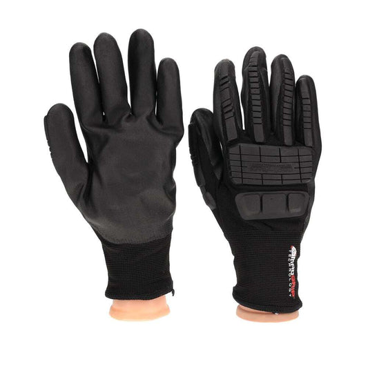Mad Grip Work Gloves: Size XL, Nitrile-Coated Nitrile & Nylon Qty 48 MSCEIFNXL