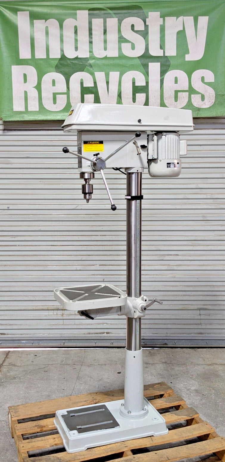 ENCO Drill Press  17" Swing  115/230V  1HP  12 Speed Step Pulley  MT3