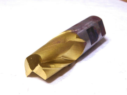 Interstate HSS TiN Sq End Mill 1-1/4 Dia 2Fl 1.25 Shank Dia 4-1/8L 10803403