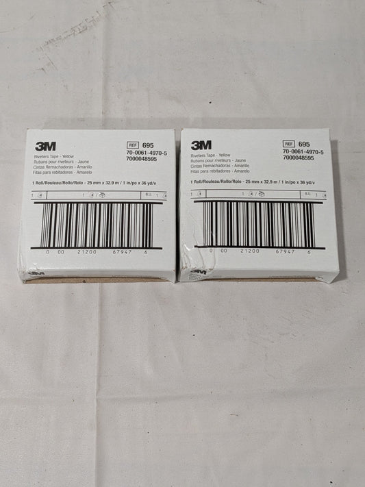 3M Polyethylene Film Tape 1" W, 110' L, 3.0000 mil Thick (2 Rolls) 7000048595