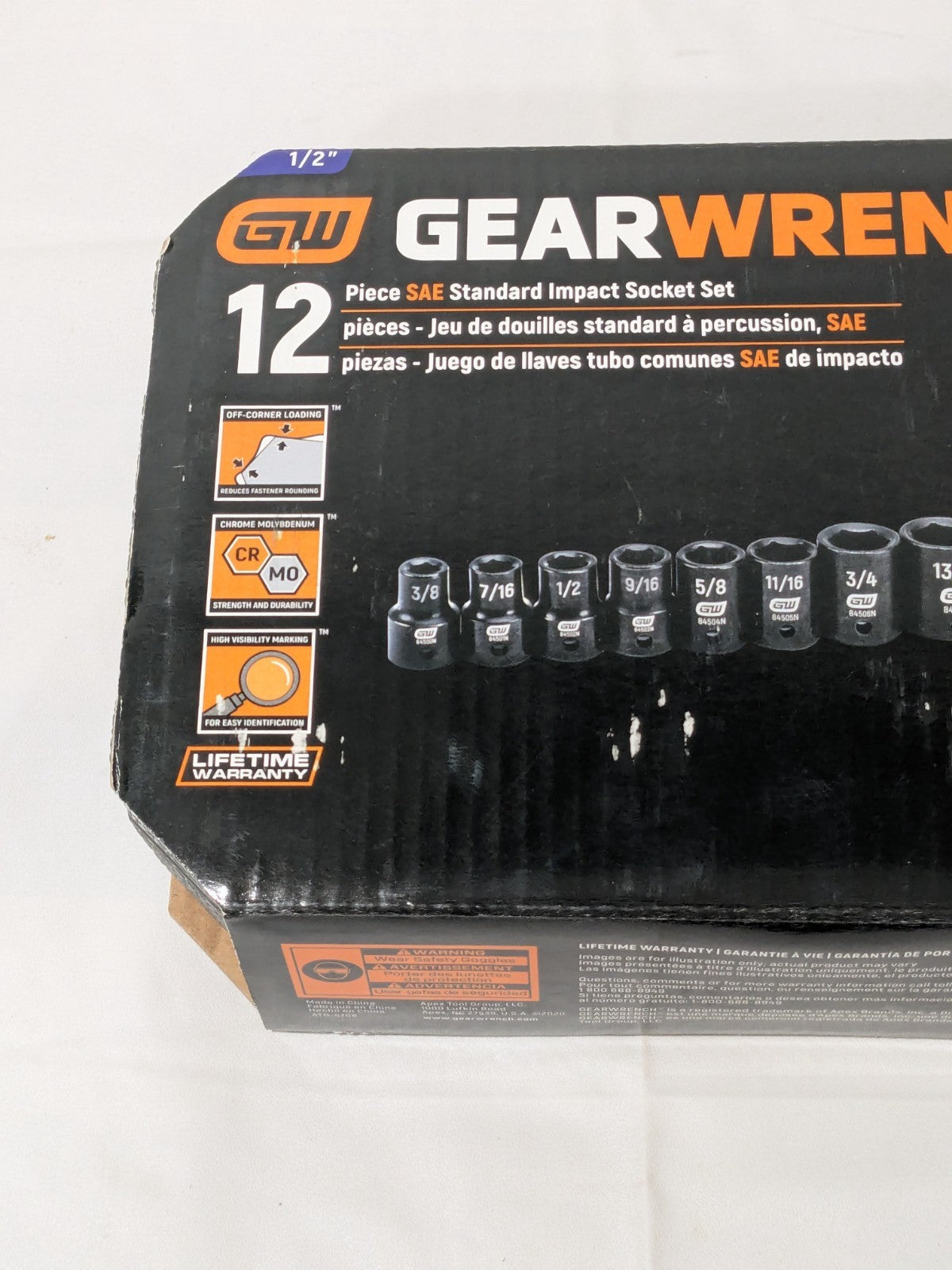 GEARWRENCH 12 Piece Socket Set: Standard & Impact, 1/2" Drive 84931N