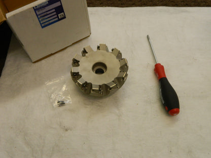 SUMITOMO 4" Cut Diam 25° Indexable Chamfer & Angle Face Mill 2200W0R