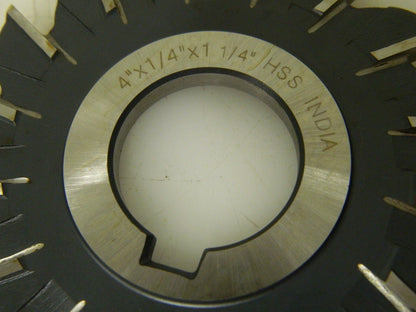 Interstate Straight Side Milling Cutter 16T 4" x 1/4" x 1-1/4" 03