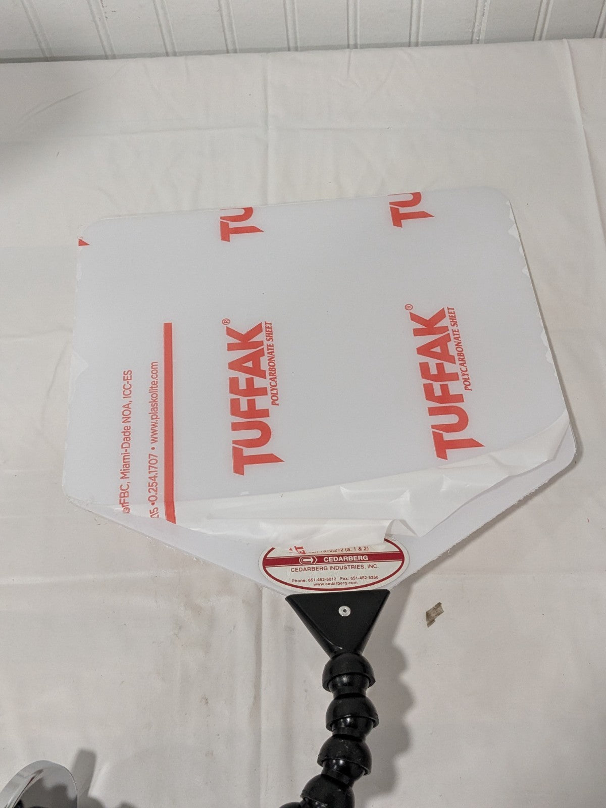 Cedarberg Base & Shield: Polycarbonate, 12" Wide, 12" Long, 1/8" Thick 8550-255