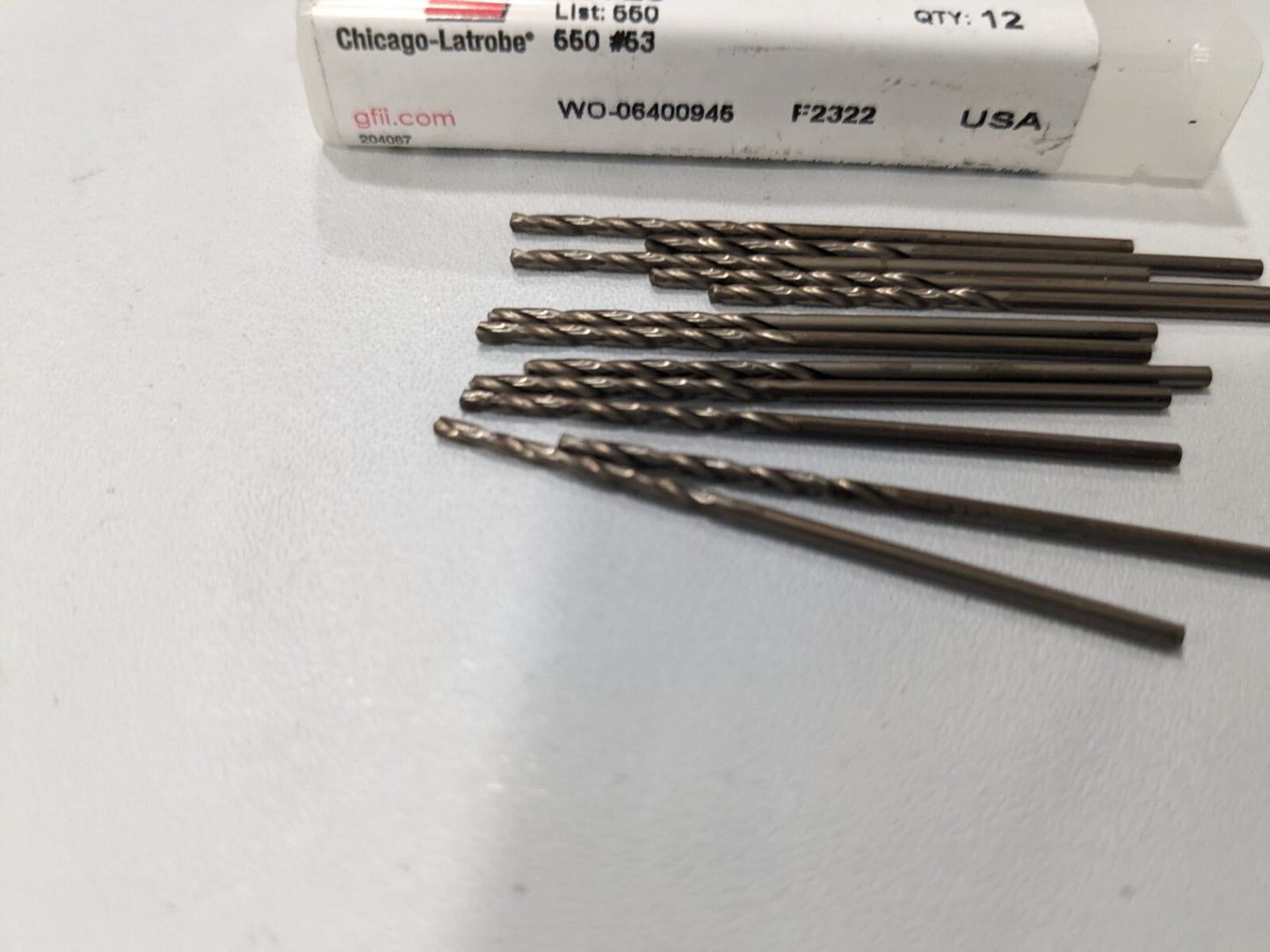ptd 12pc Jobber Length Drill Bit: #53 cobalt 5997745