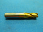 Interstate Cobalt End Mill 1/2" x 1/2" x 3" TiN Coated 4FL 01906338