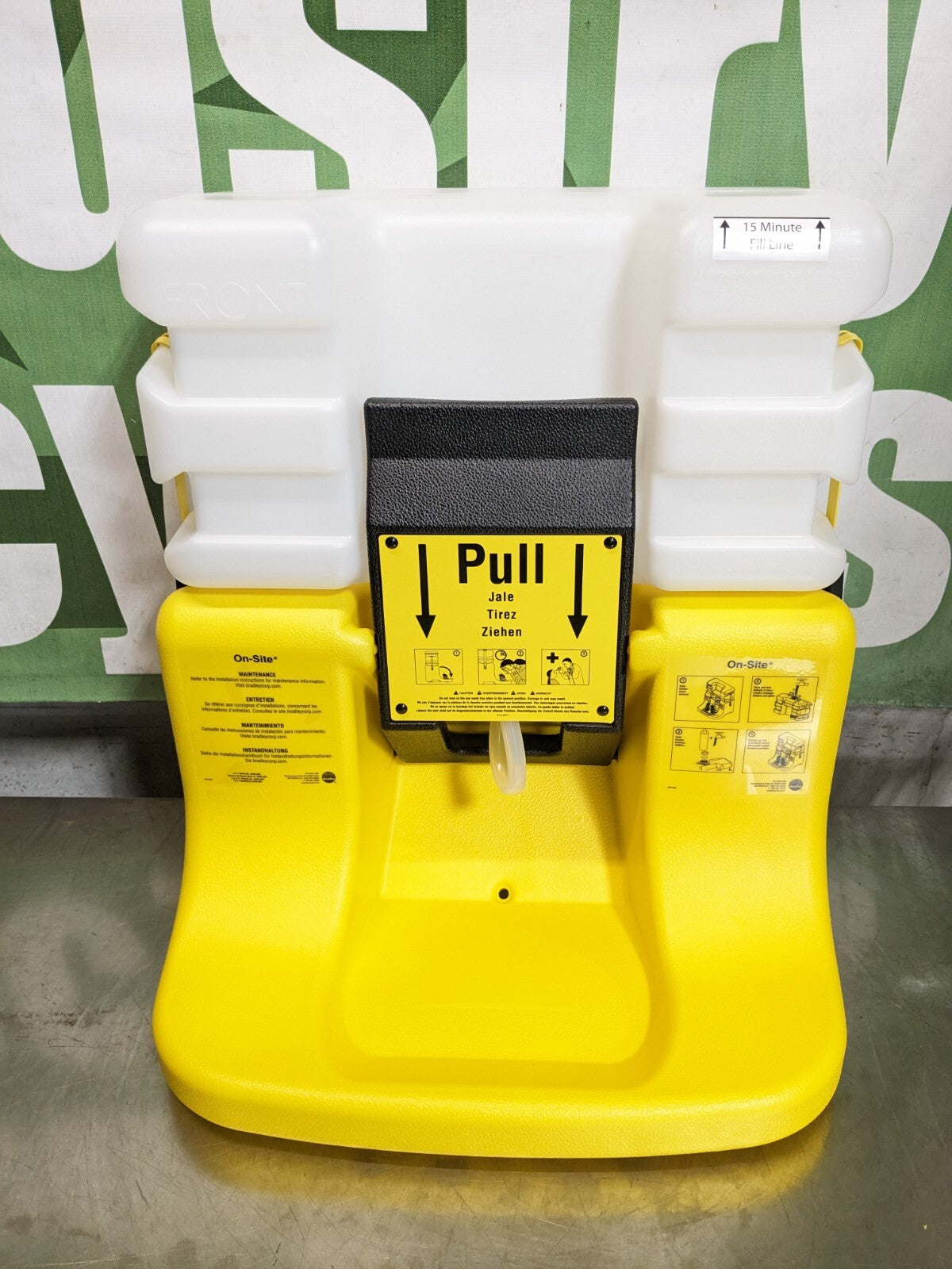 Bradley Portable Gravity-Fed Emergency Eyewash Station 7 Gallon S19-921