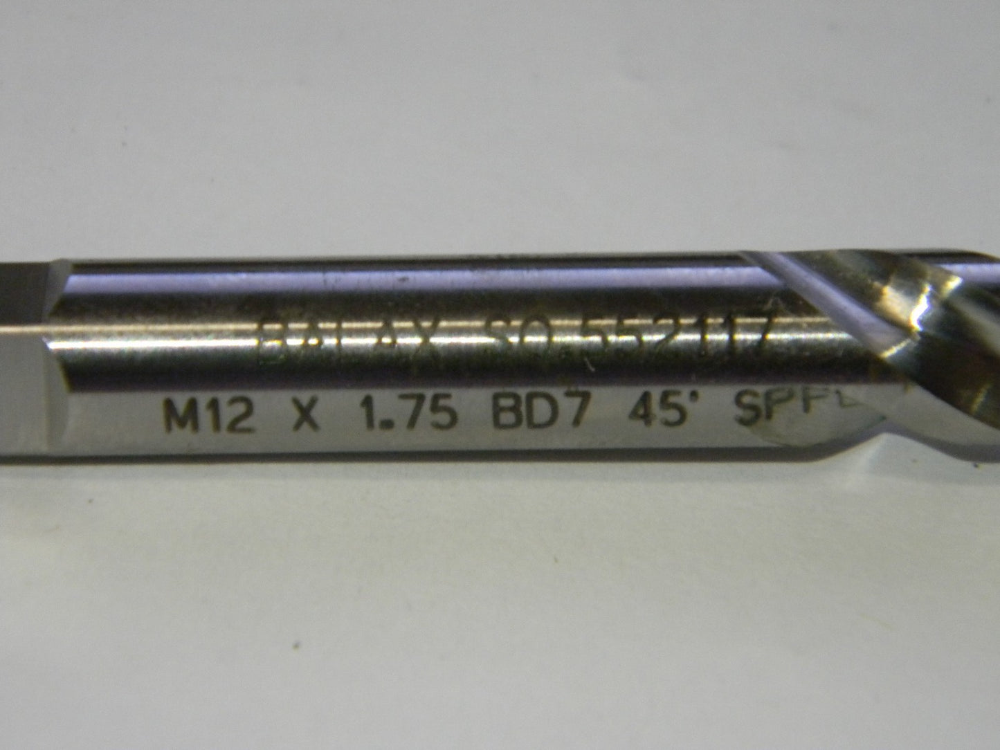Balax M12" x 1.75" BD7 45° Spiral Flute Threadshaver Tap QTY 2    4308