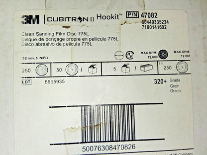3M Hook & Loop Disc 6" Dia 320 Grit Coated Precision Shaped Ceramic 7100141692