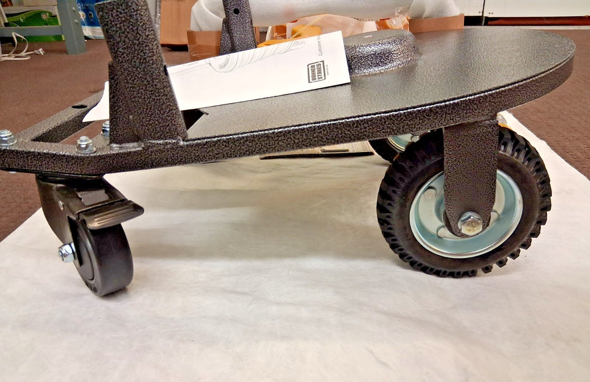 Banner Stakes PLUS Yellow Caution Barricade System Cart PL4001