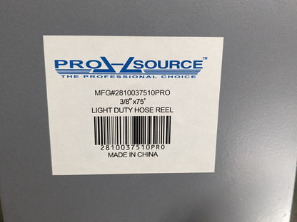 Pro Source 75 Ft Spring Retractable Hose Reel 3/8 In Fitting 300 PSI Max.